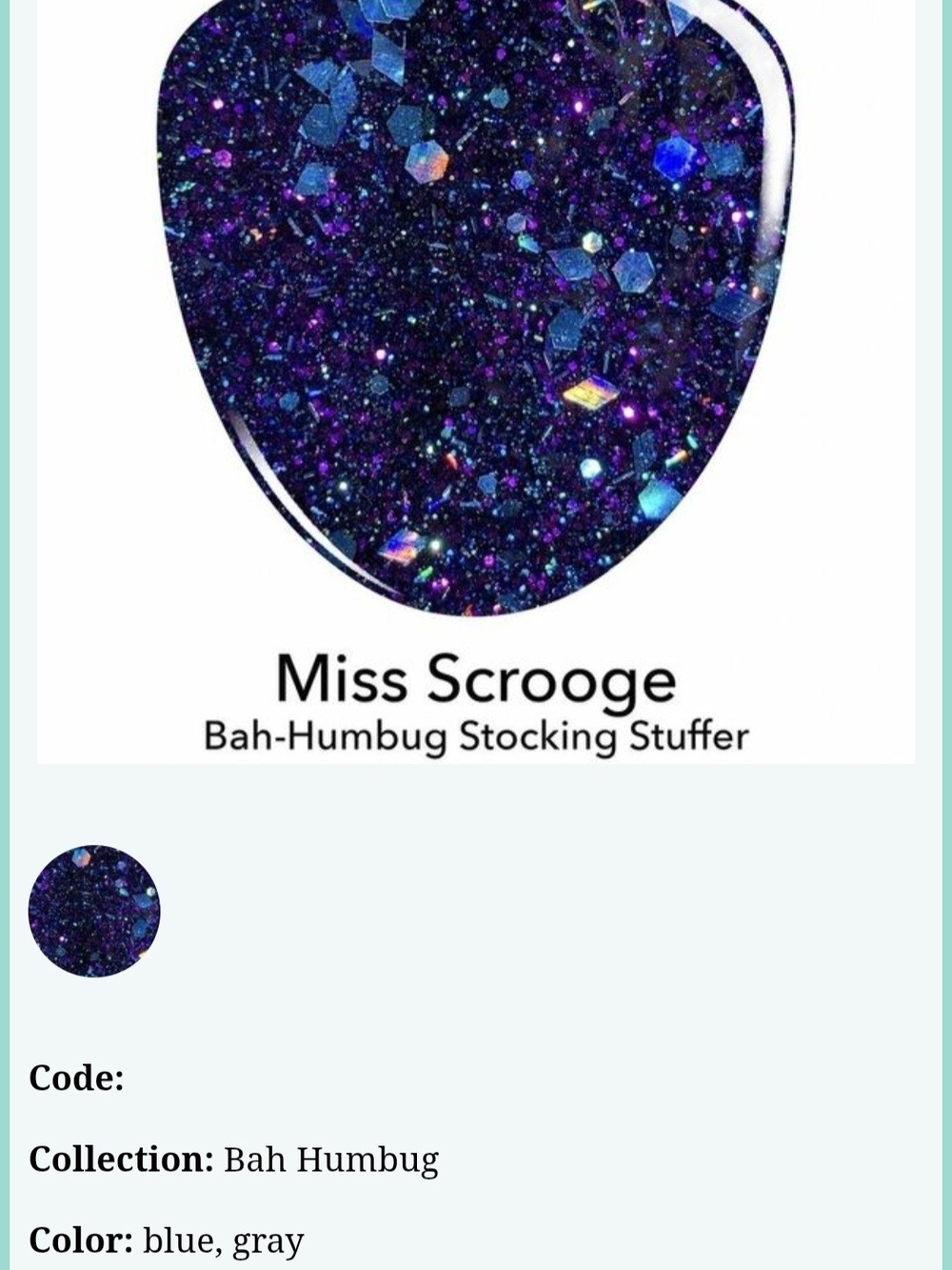 Miss Scrooge Nail Dip - Bah-Humbug Collection 0.5 Oz